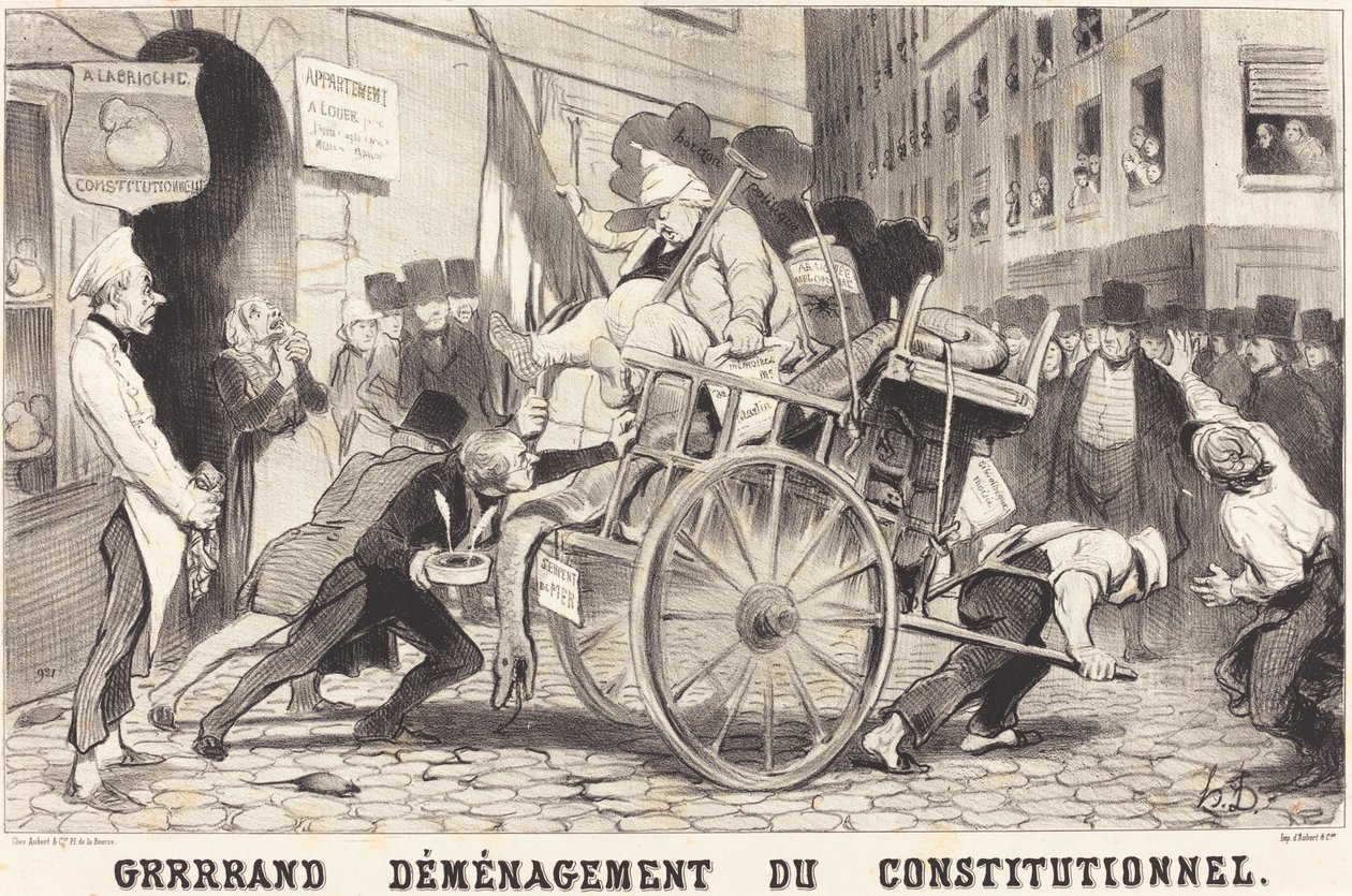 Grrrrand Relocação do Tribunal Constitucional de Honoré Daumier