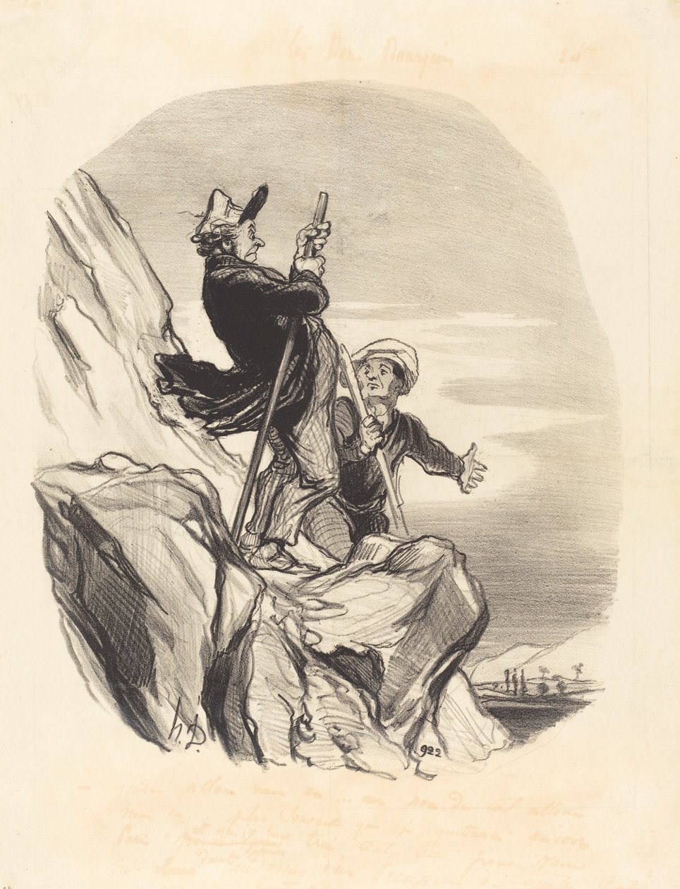 Guia, vamos... em nome do céu... de Honoré Daumier