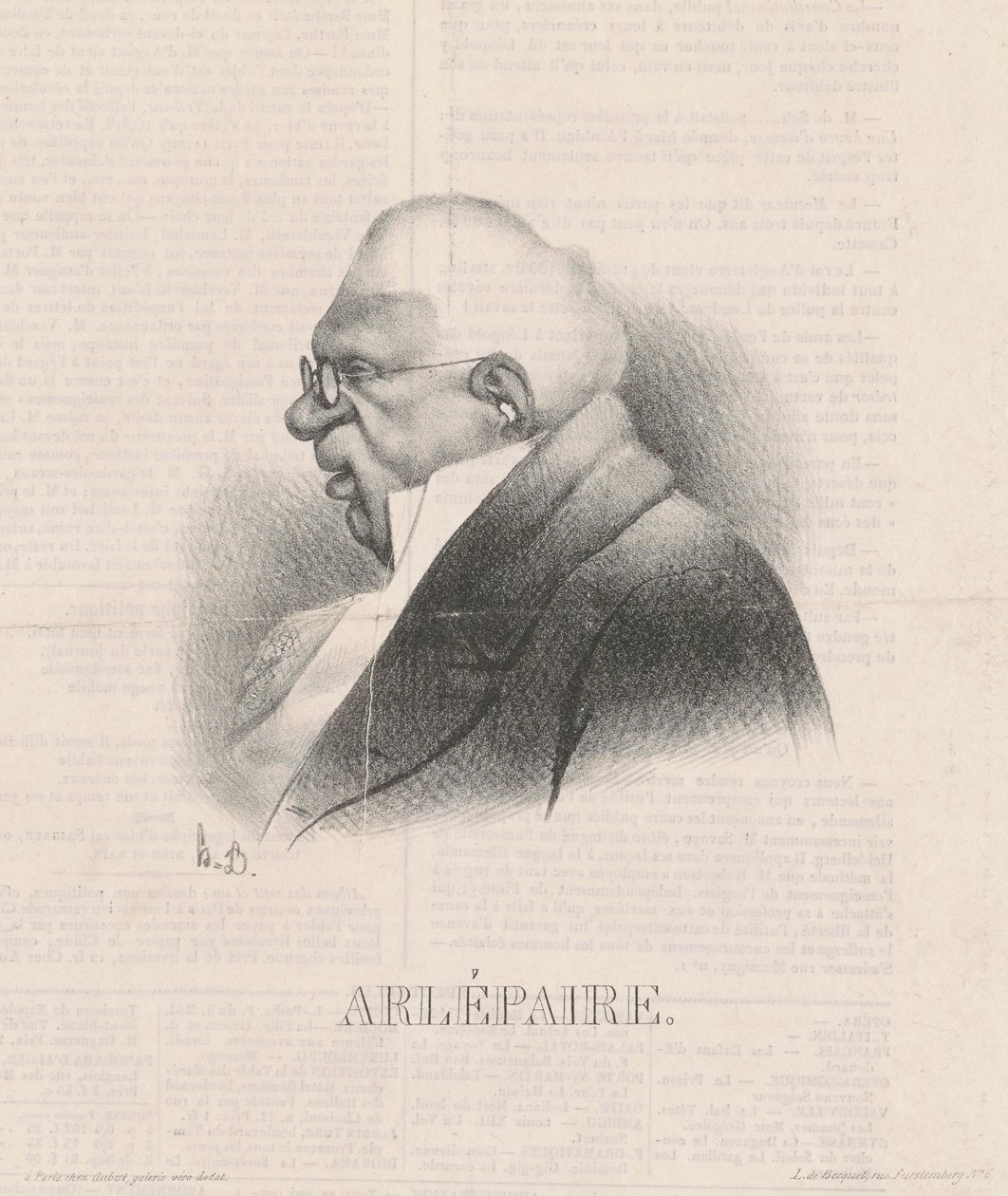 Harlé Père, busto de Honoré Daumier