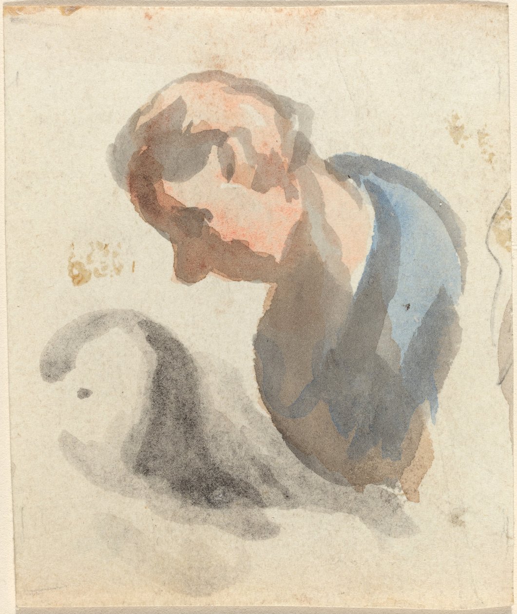 Cabeça de um homem de Honoré Daumier