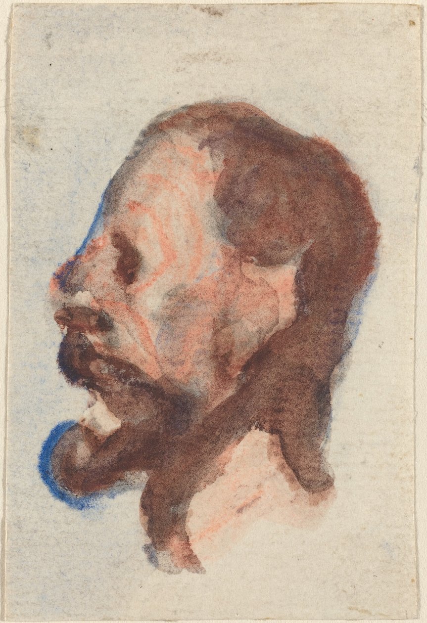 Cabeça de um homem de Honoré Daumier