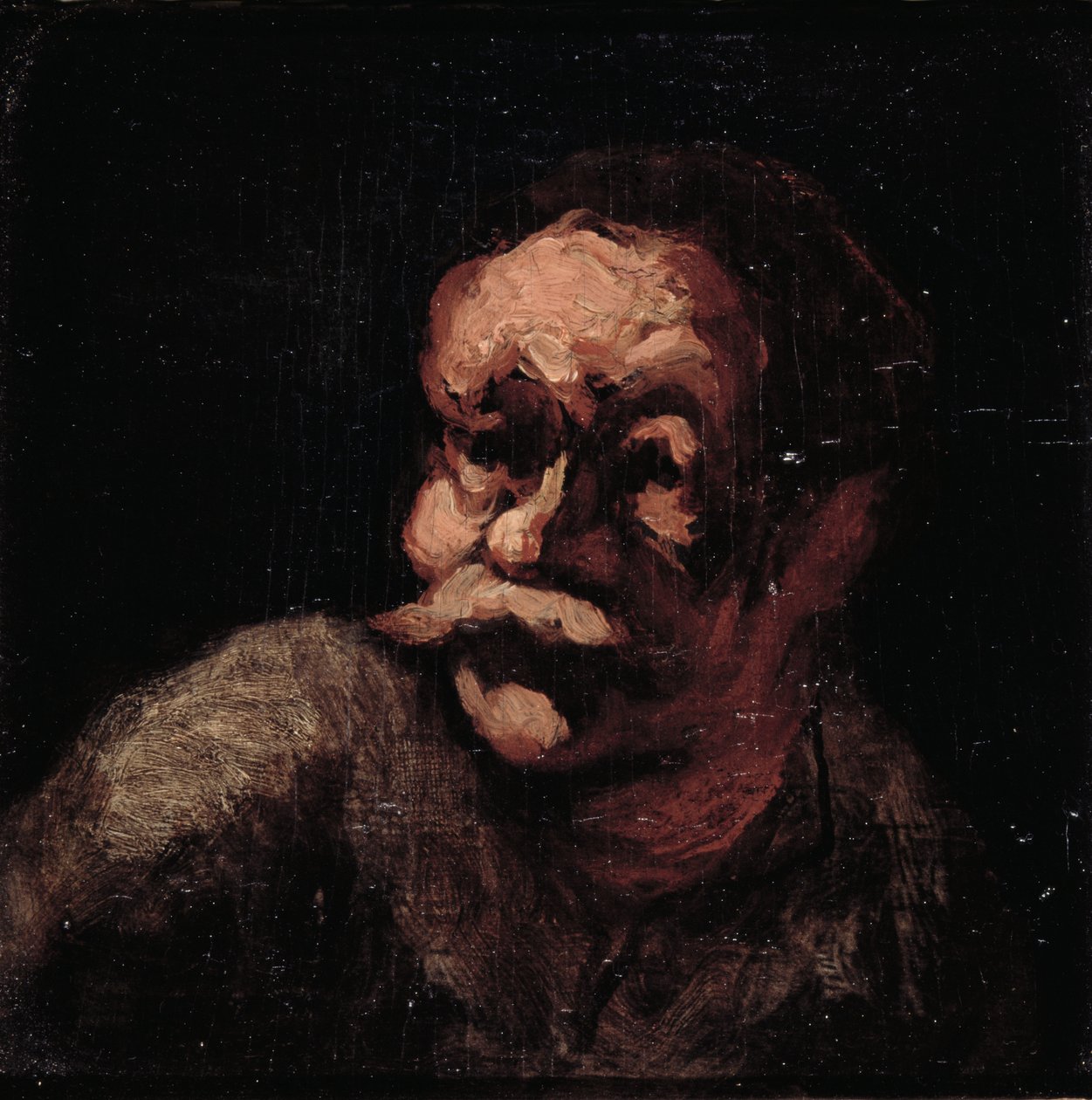 Cabeça de um homem de Honoré Daumier