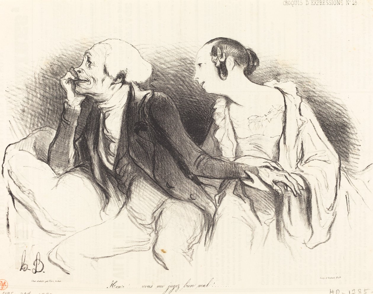 Henri!... você me julga muito mal!... de Honoré Daumier