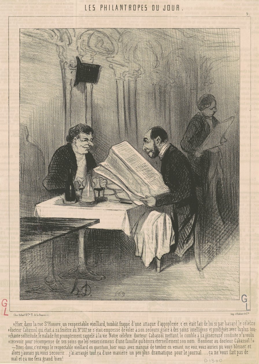 Ontem na rue Saint-Honoré... um velho de Honoré Daumier
