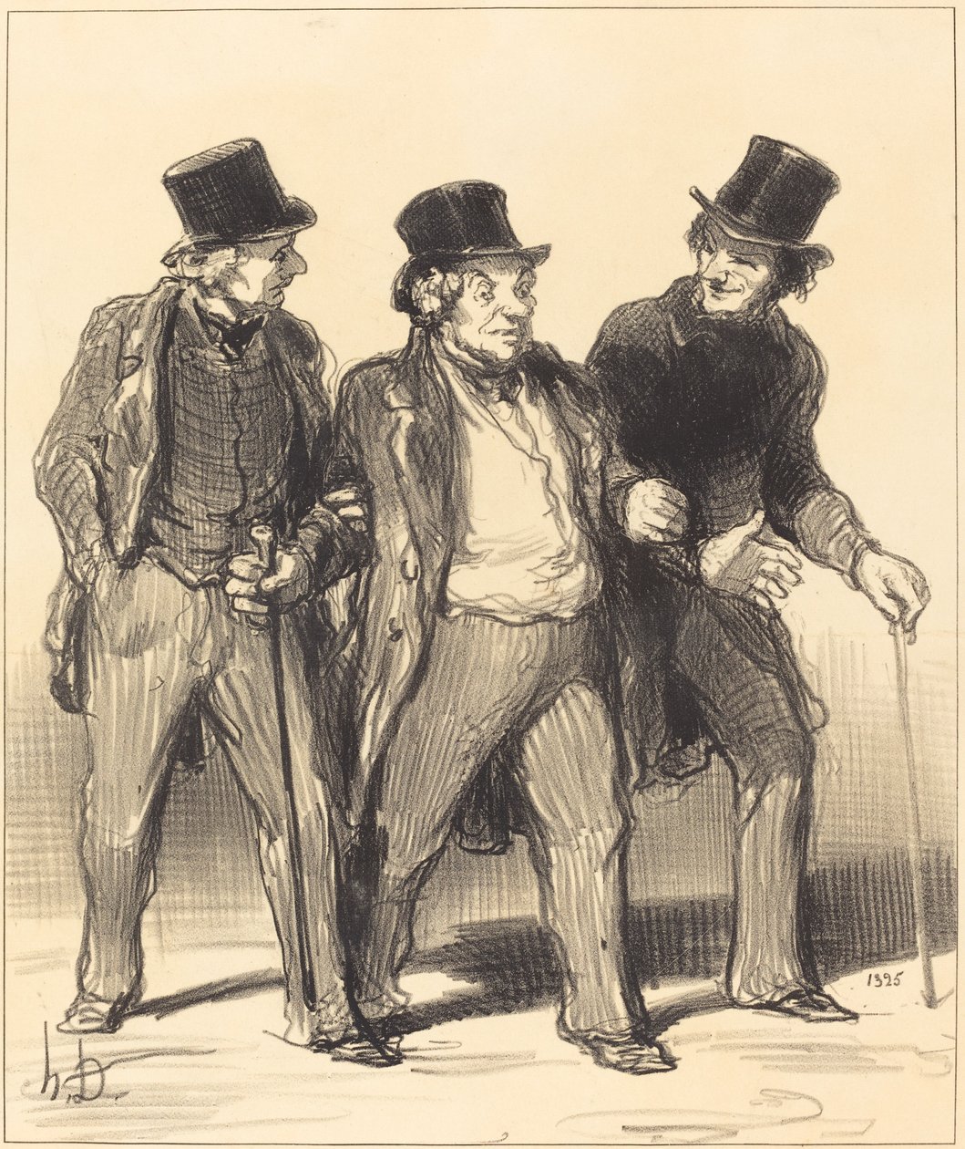 Parece-me que vejo... um... cão... não amordaçado!... de Honoré Daumier