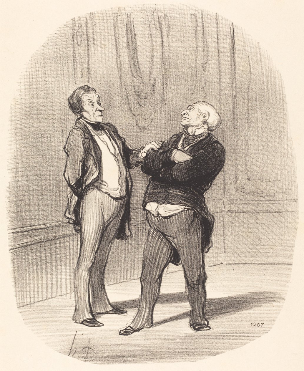 Il y a la guerre... les loyers vont... diminuer... de Honoré Daumier