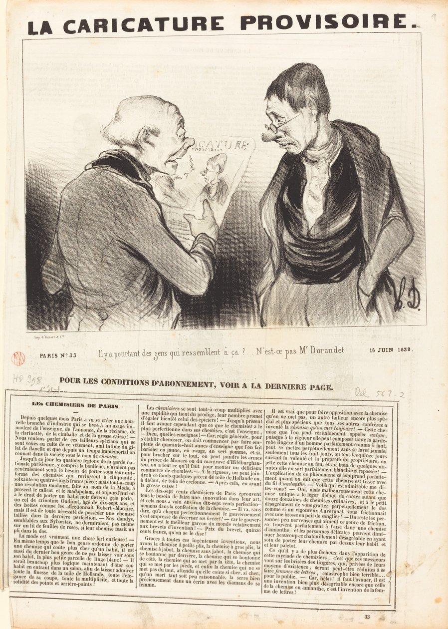 Mas há pessoas que se parecem com isso! de Honoré Daumier