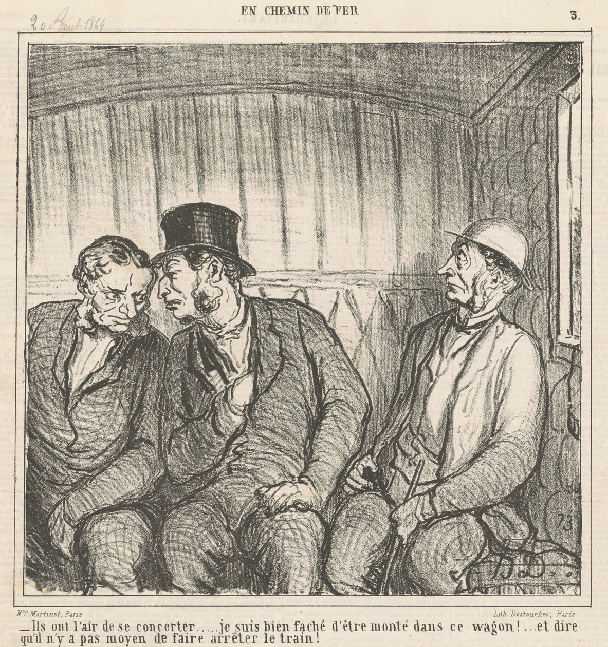 Eles parecem estar trabalhando juntos... de Honoré Daumier