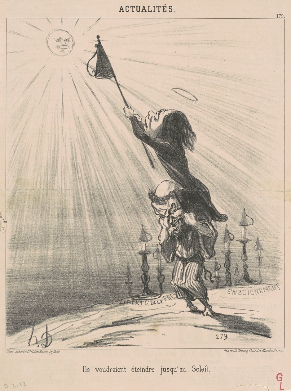 Eles gostariam de extinguir até o sol de Honoré Daumier