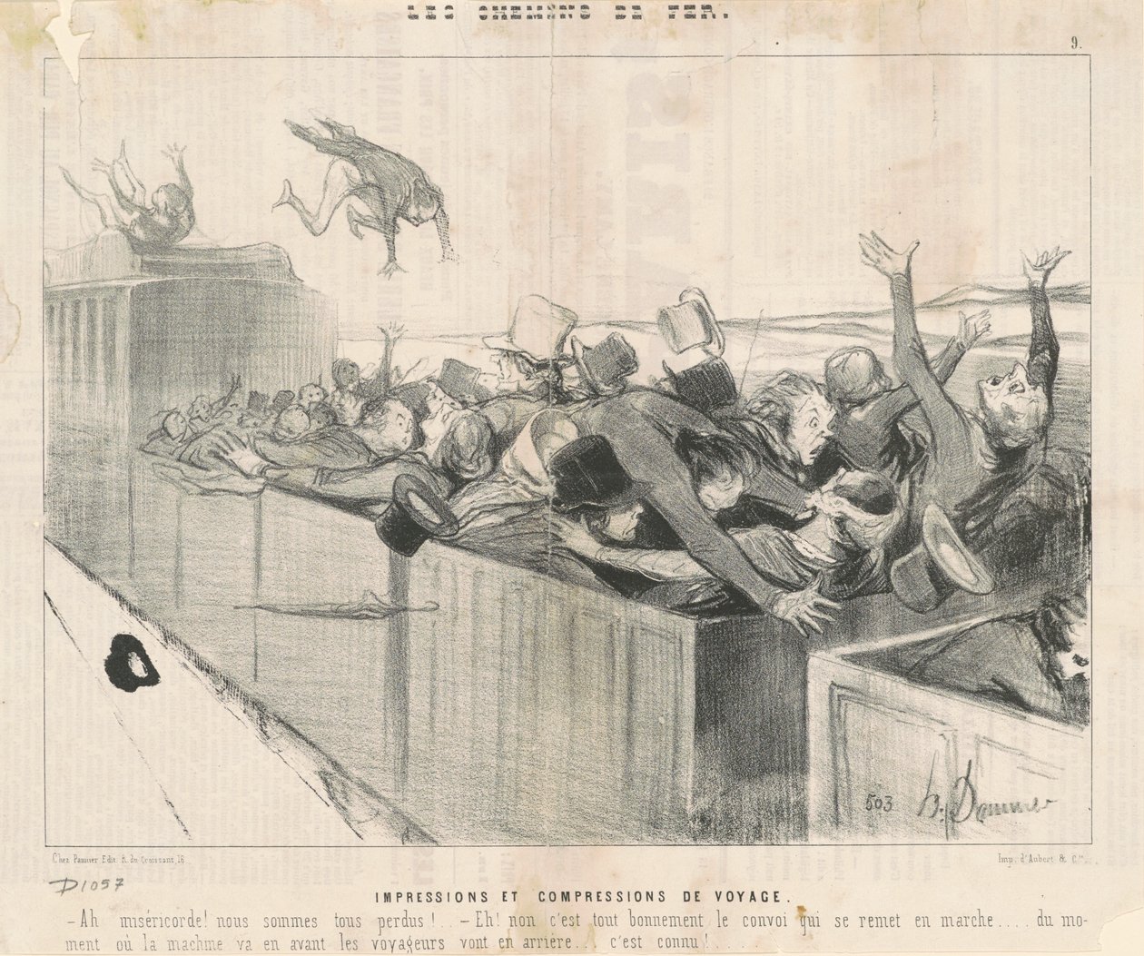 Impressões e compressões de viagem de Honoré Daumier