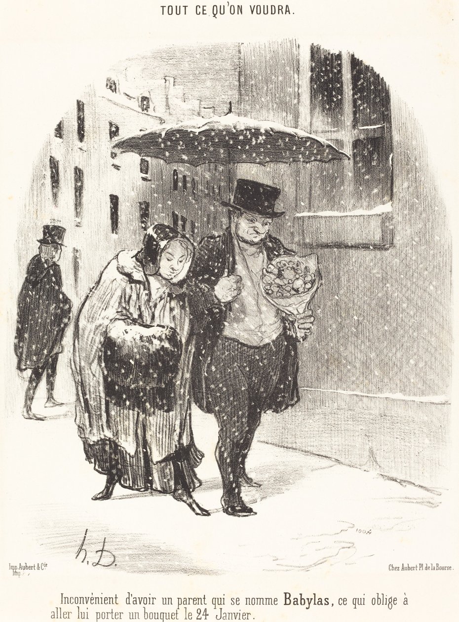 Desvantagem de ter um pai chamado Babylas... de Honoré Daumier