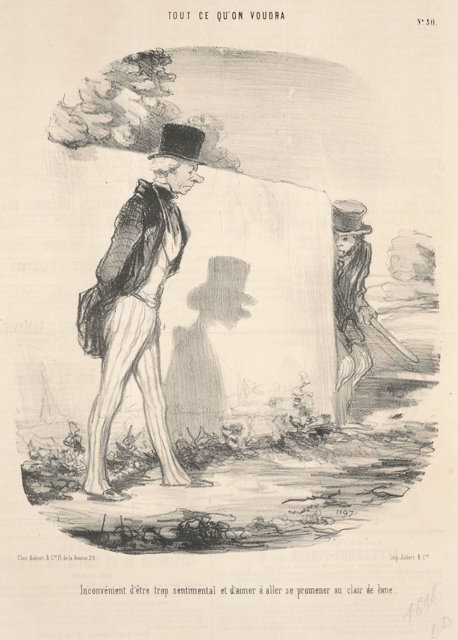 Desvantagem de ser muito sentimental... de Honoré Daumier