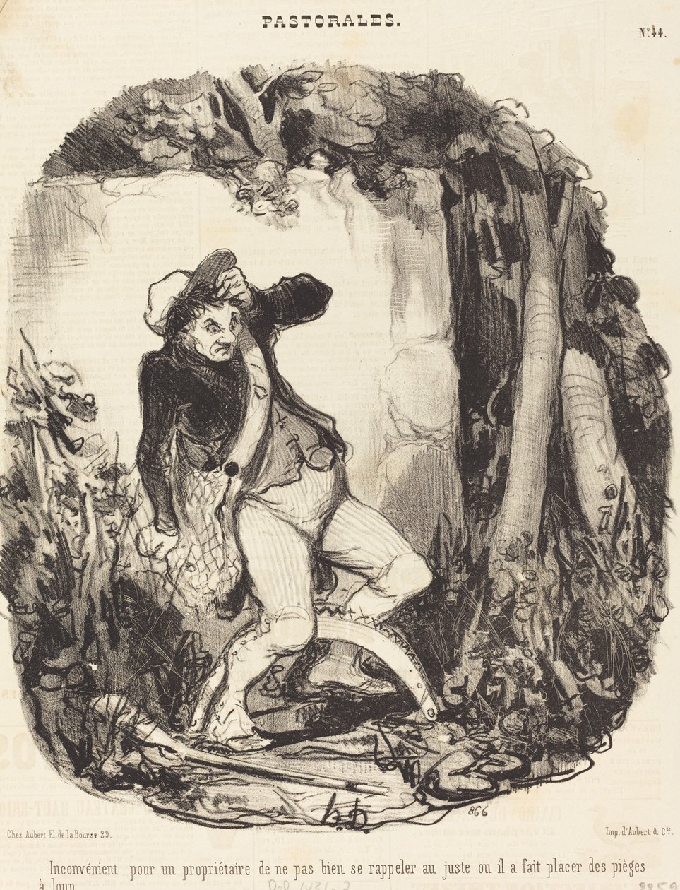 Desvantagem para um proprietário não... de Honoré Daumier