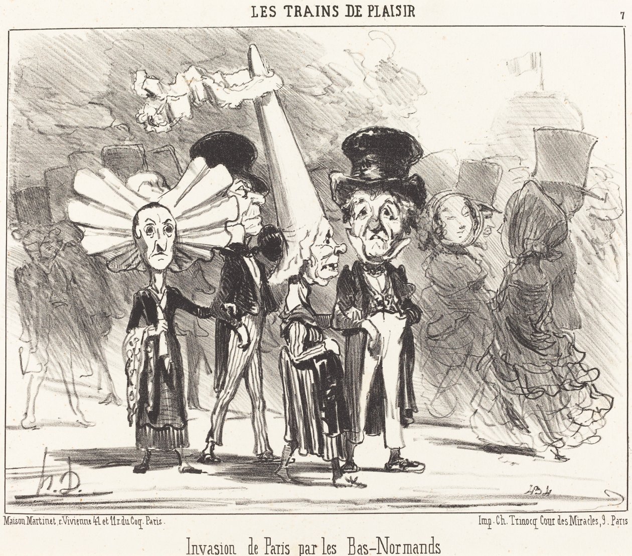 Invasion de Paris par les Bas-Normands de Honoré Daumier