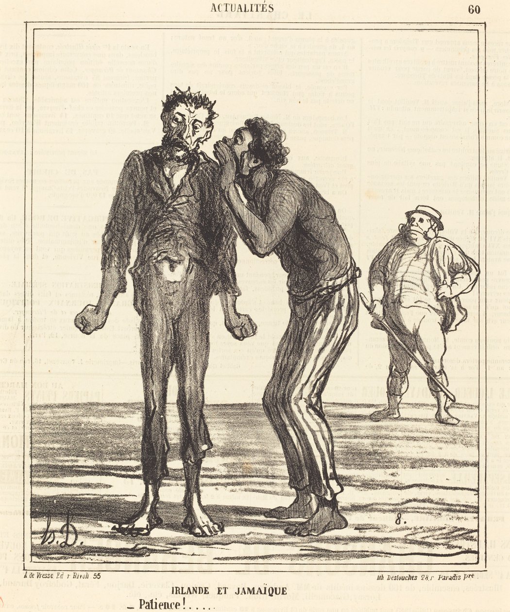 Irlanda e Jamaica - Paciência!... de Honoré Daumier
