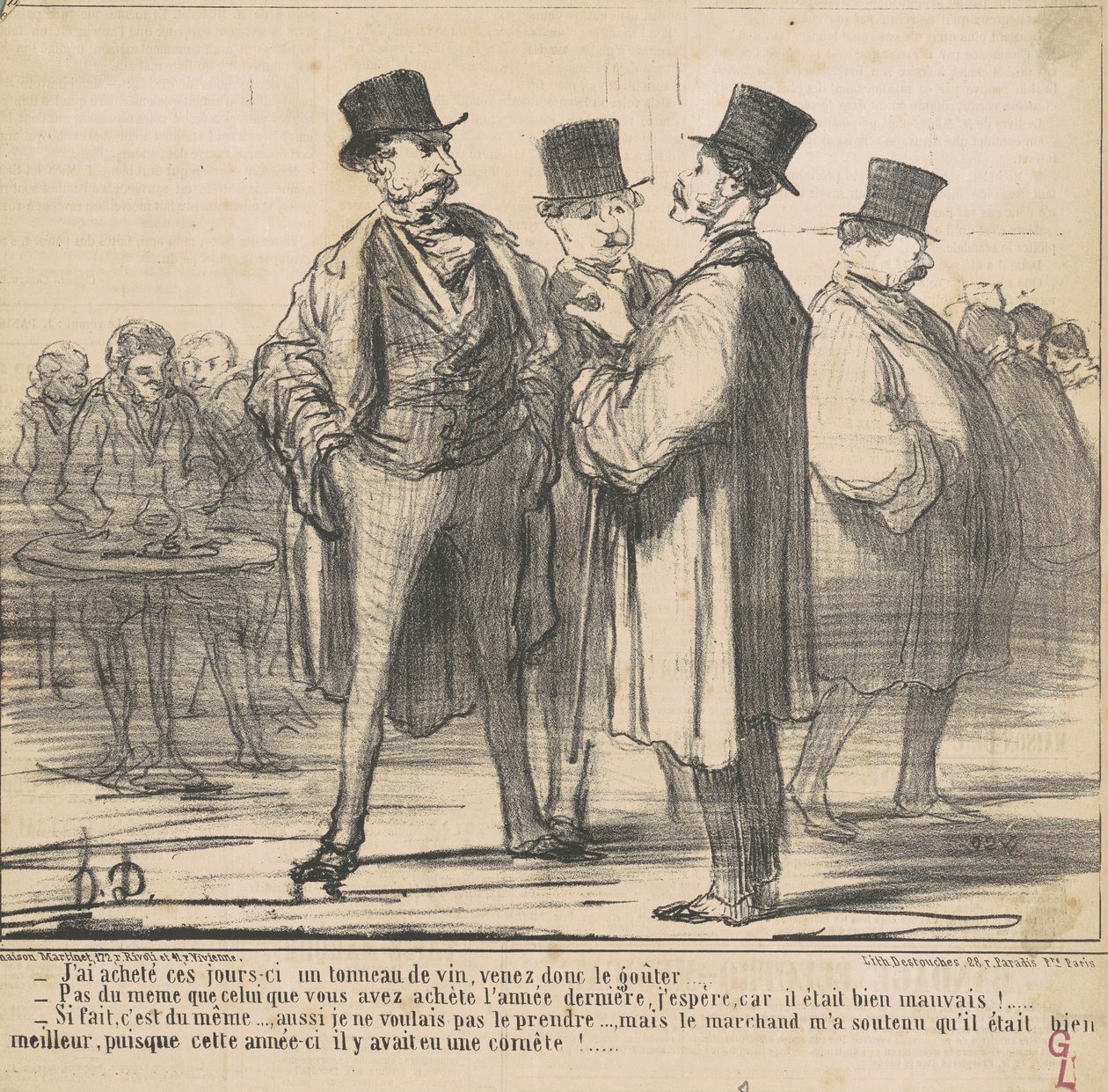 Comprei... um barril de vinho... de Honoré Daumier
