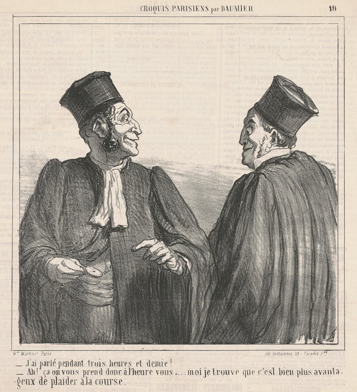 Falei... três horas e meia! de Honoré Daumier