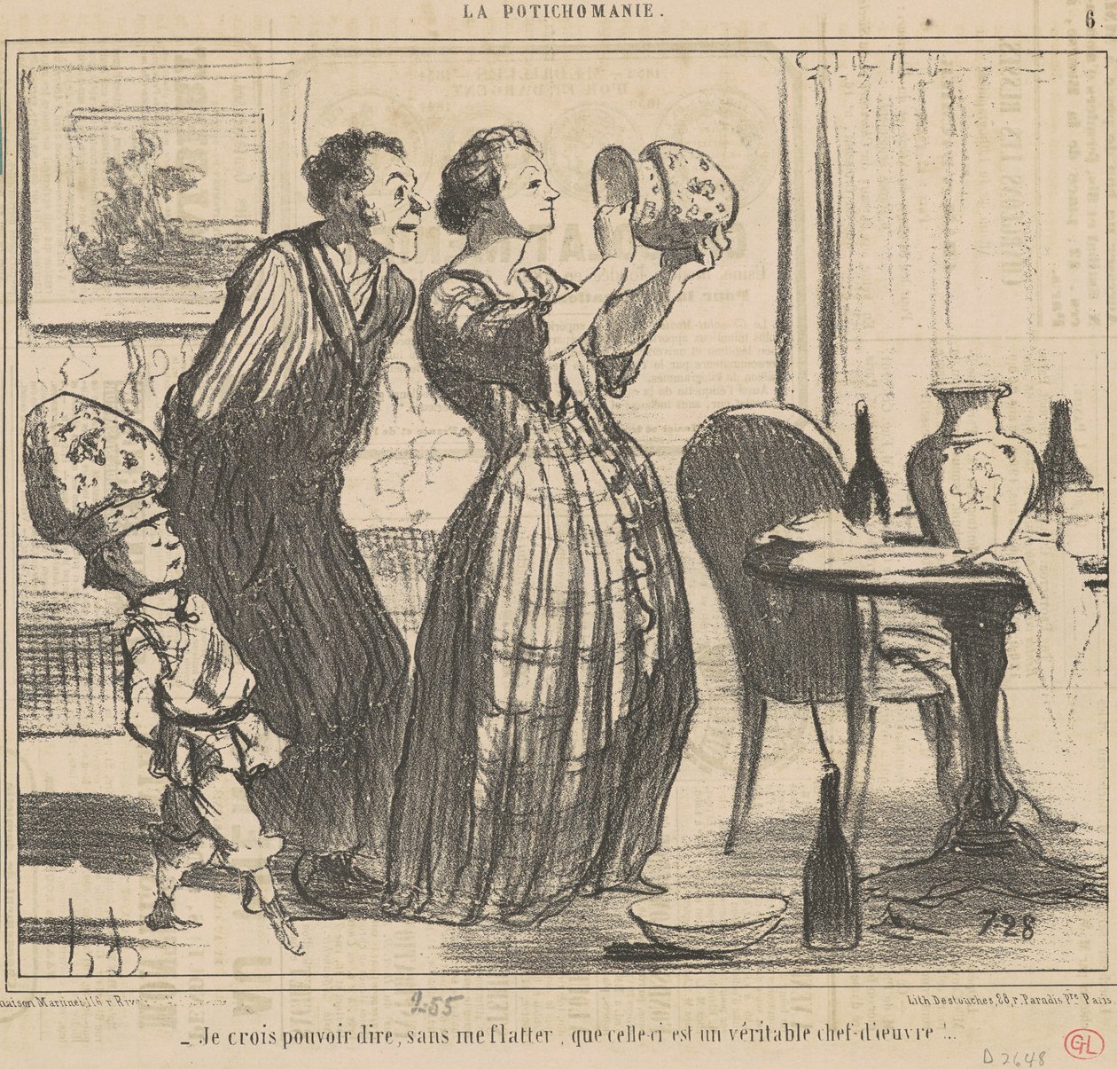 Acho que posso dizer, sem me lisonjear... de Honoré Daumier