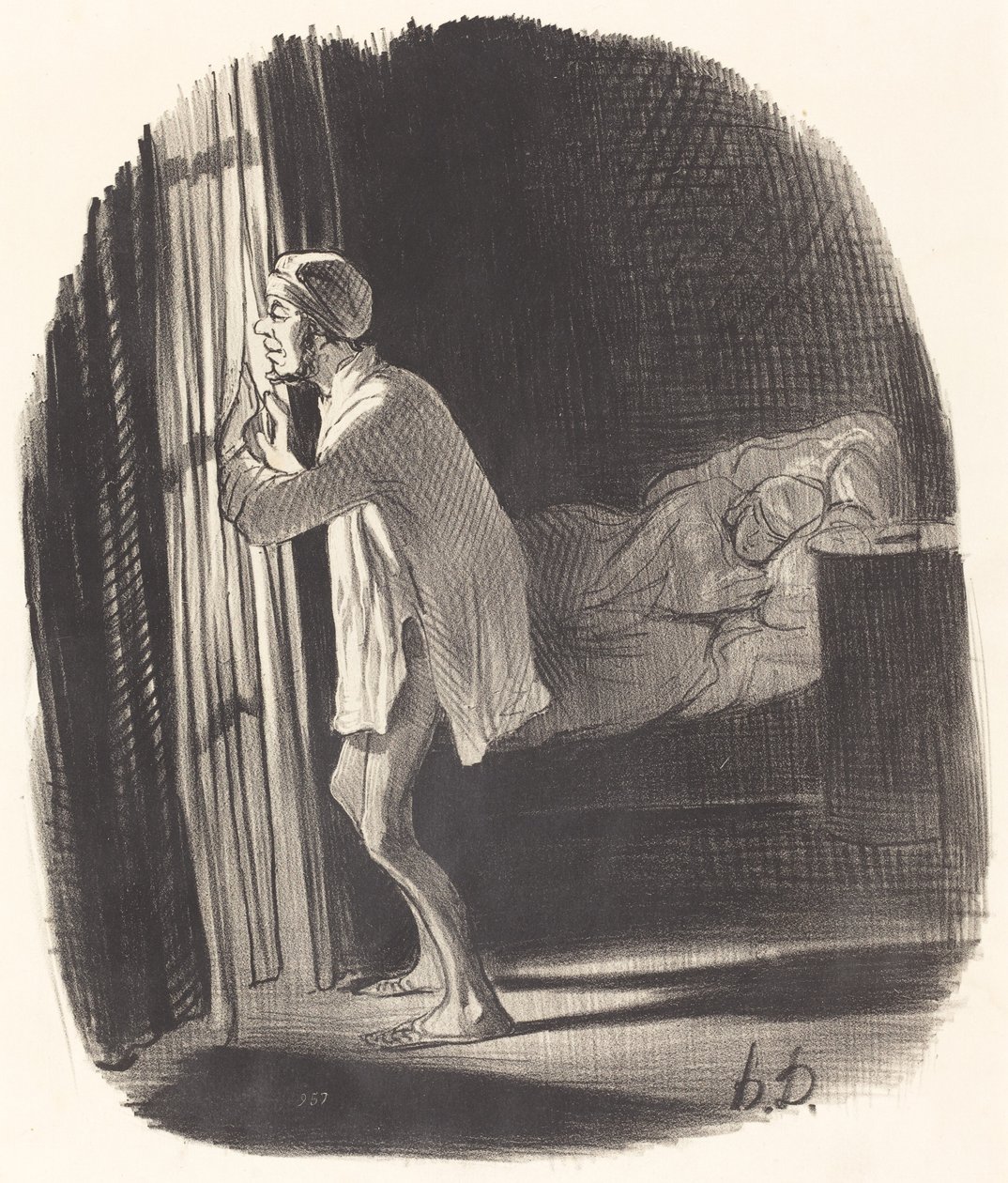 Acho que ouvi uma coruja cantar... de Honoré Daumier