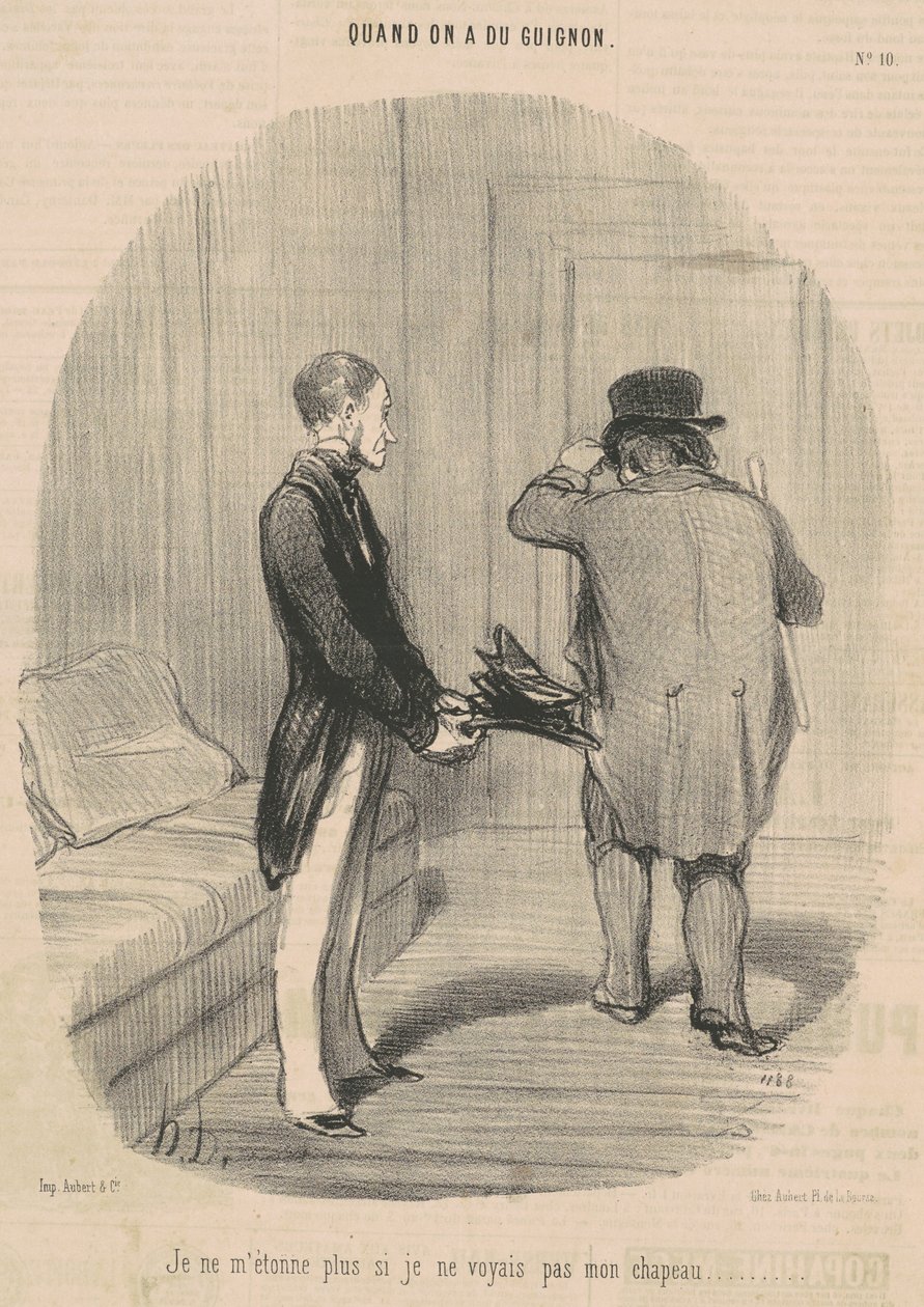 Já não me surpreendo se não vi o meu chapéu... de Honoré Daumier