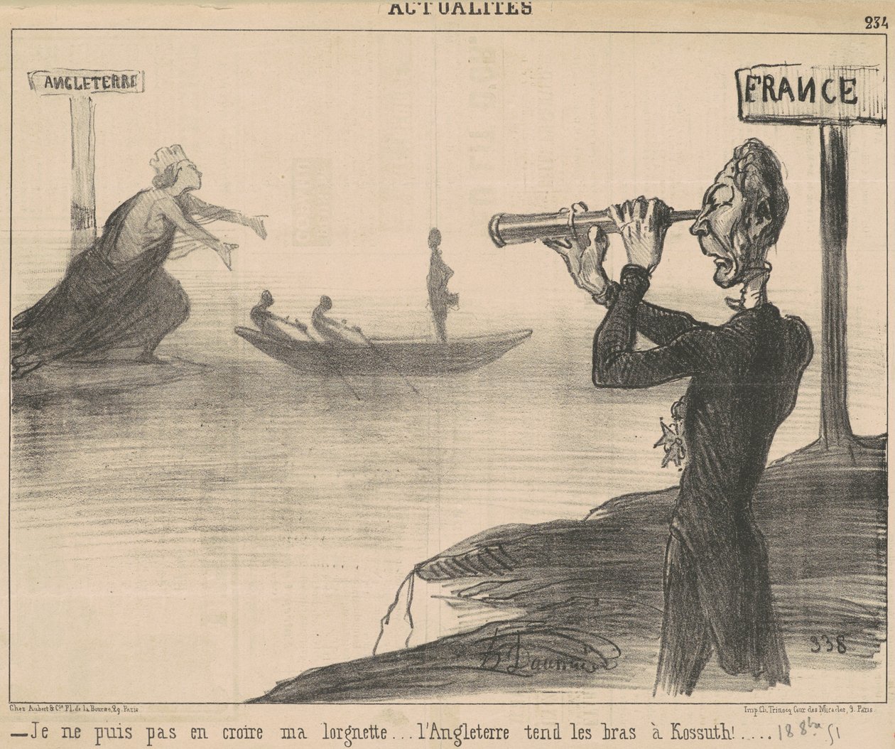 Não acredito nos meus óculos... de Honoré Daumier