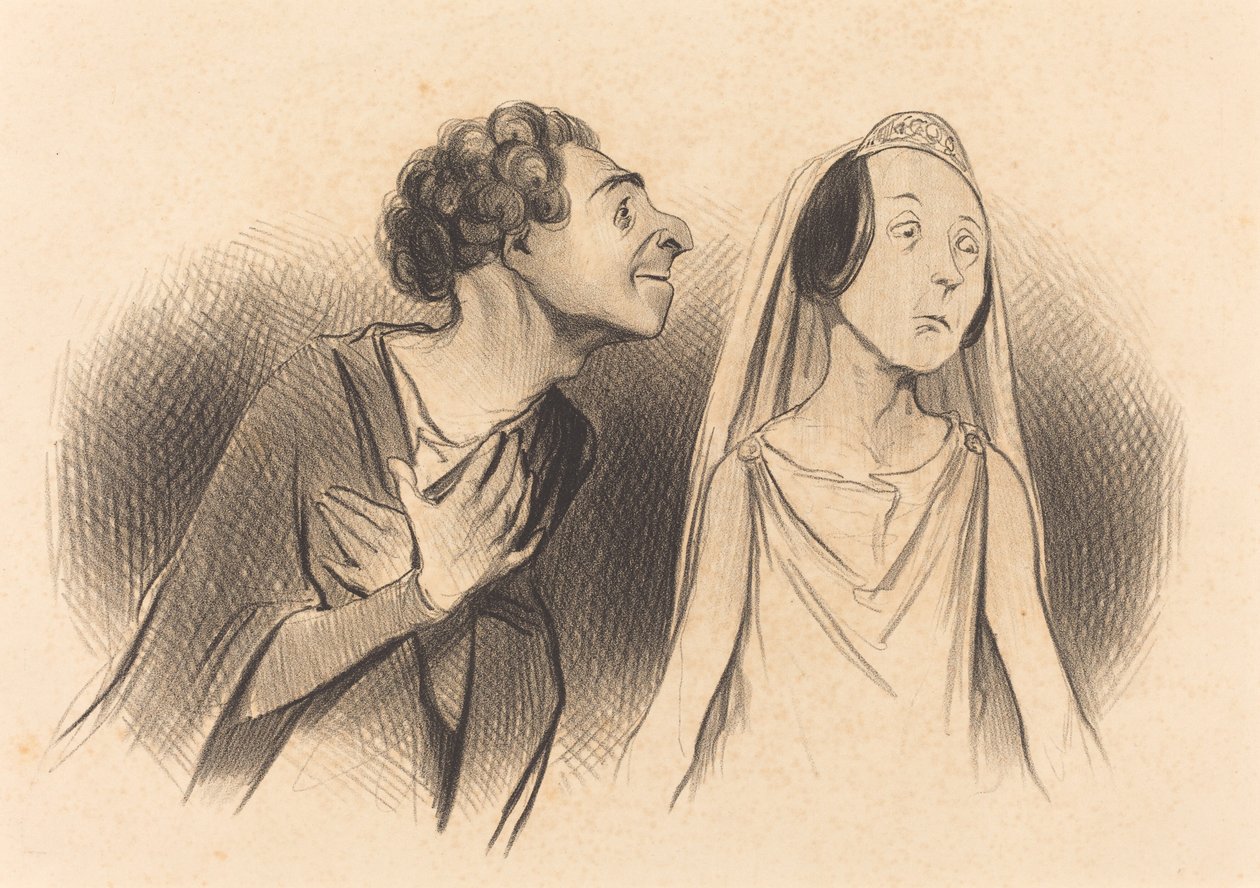Je pars plus amoureux que... jamais... de Honoré Daumier