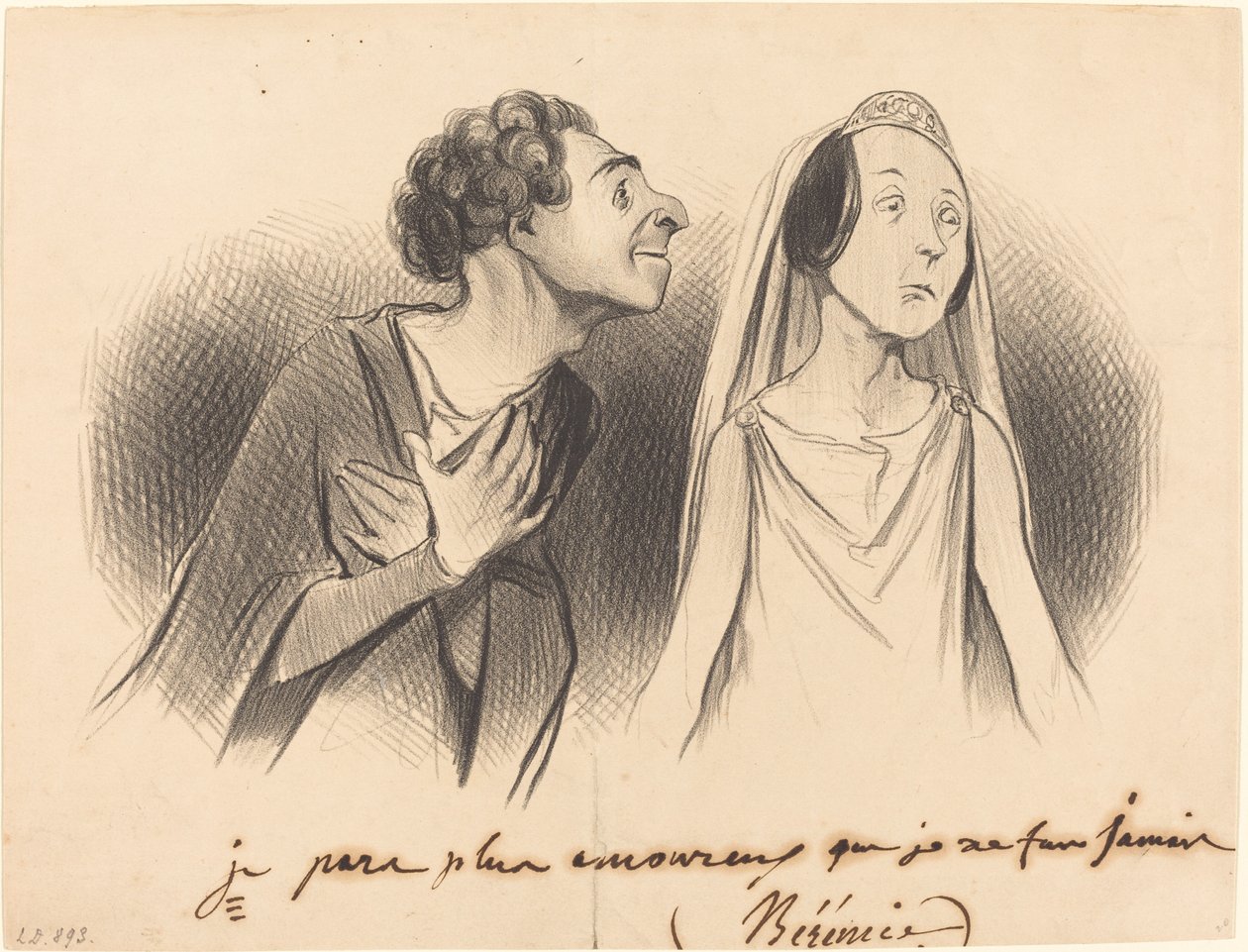 Je pars plus amoureux que... jamais... de Honoré Daumier