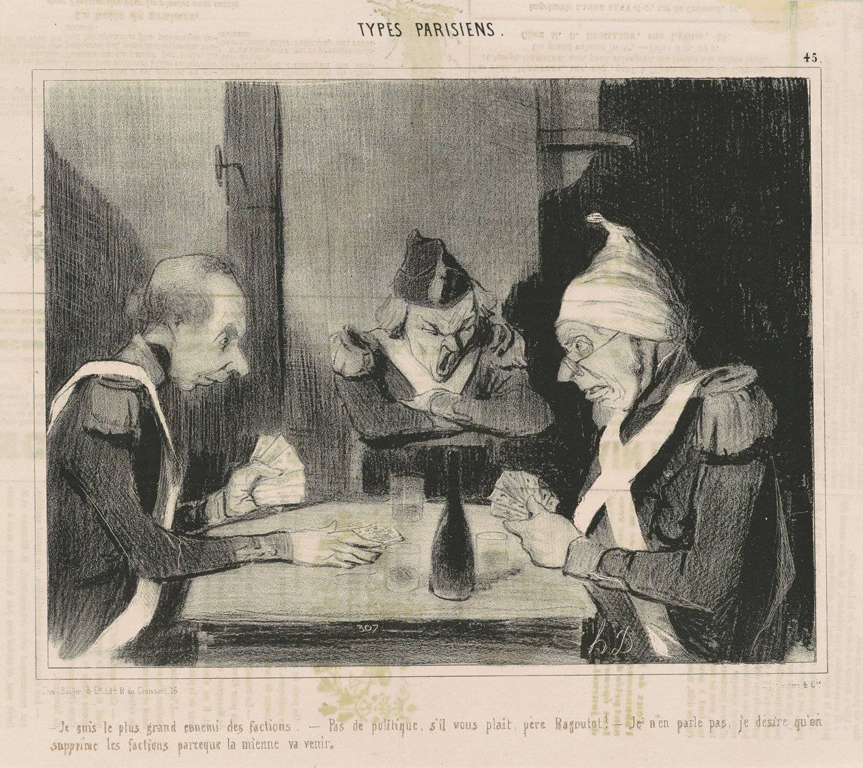 Eu sou o maior inimigo das facções de Honoré Daumier
