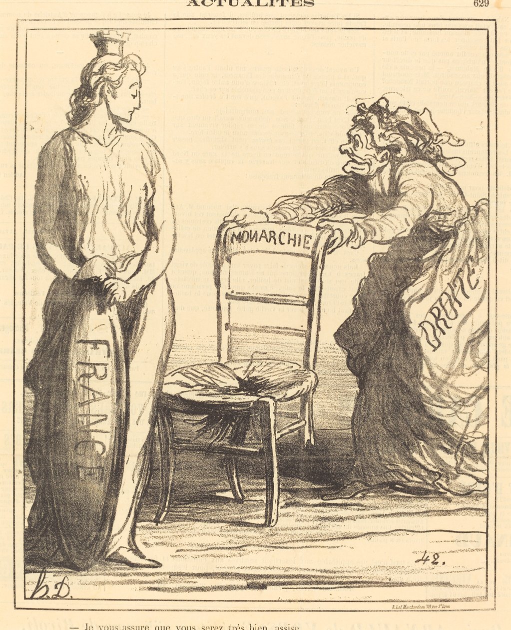 Je vous garantir que vous serez très bien assise de Honoré Daumier