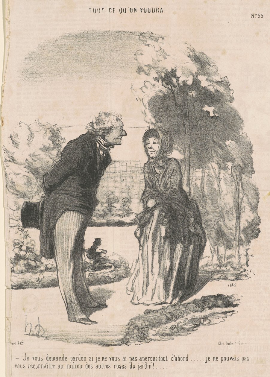 Peço desculpa se não te vi... de Honoré Daumier