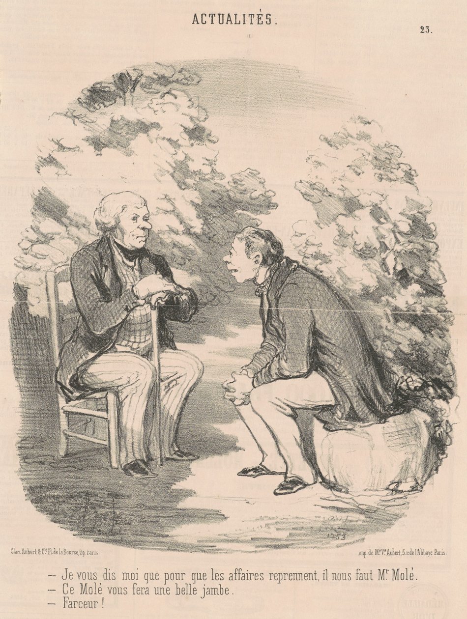 Digo-lhe que... precisamos do Sr. Molé... de Honoré Daumier