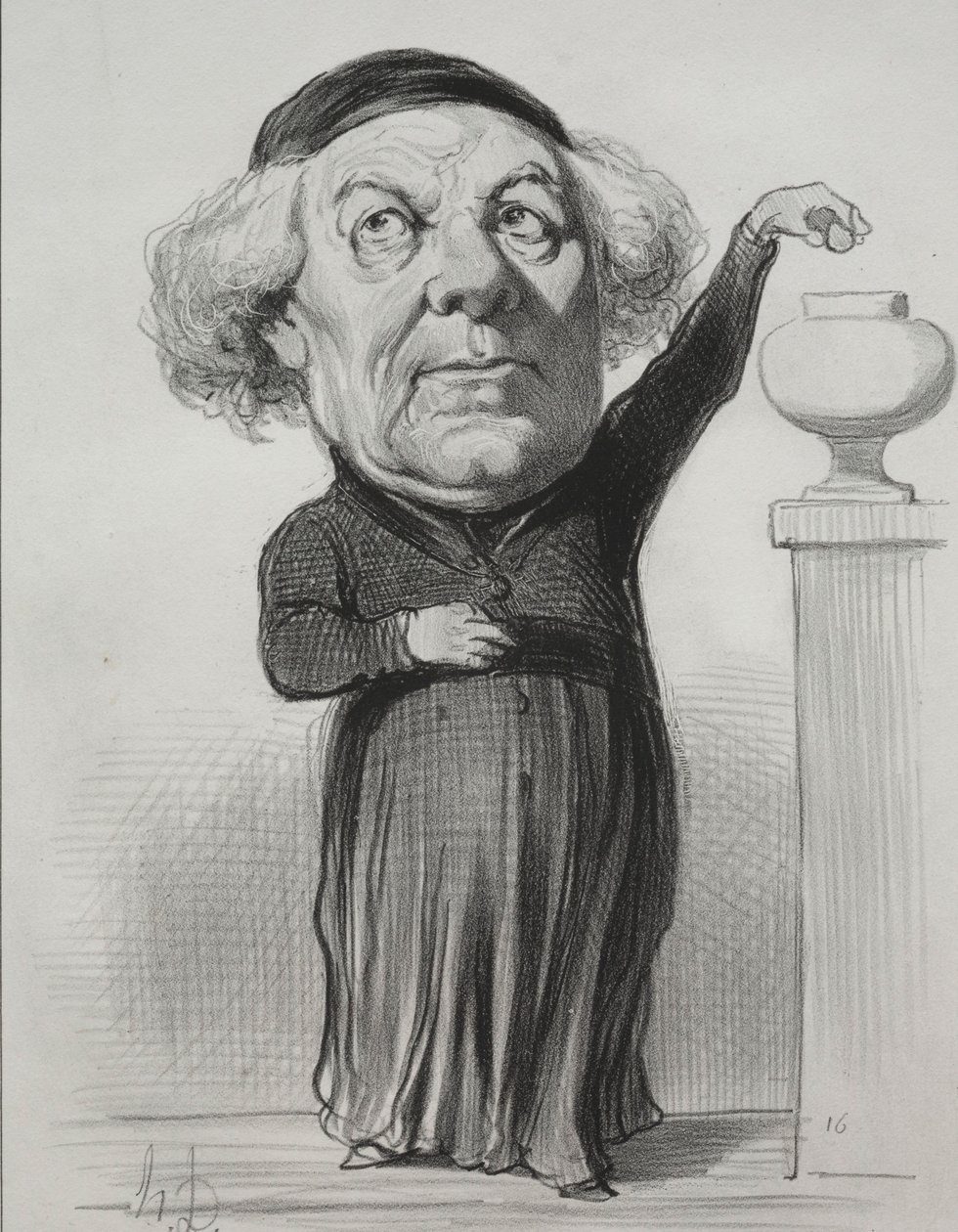 Jean Jacques Fayet, Bispo de Orleans, 1849. de Honoré Daumier