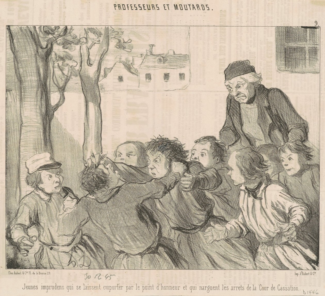 Jovens imprudentes que se deixam levar... de Honoré Daumier