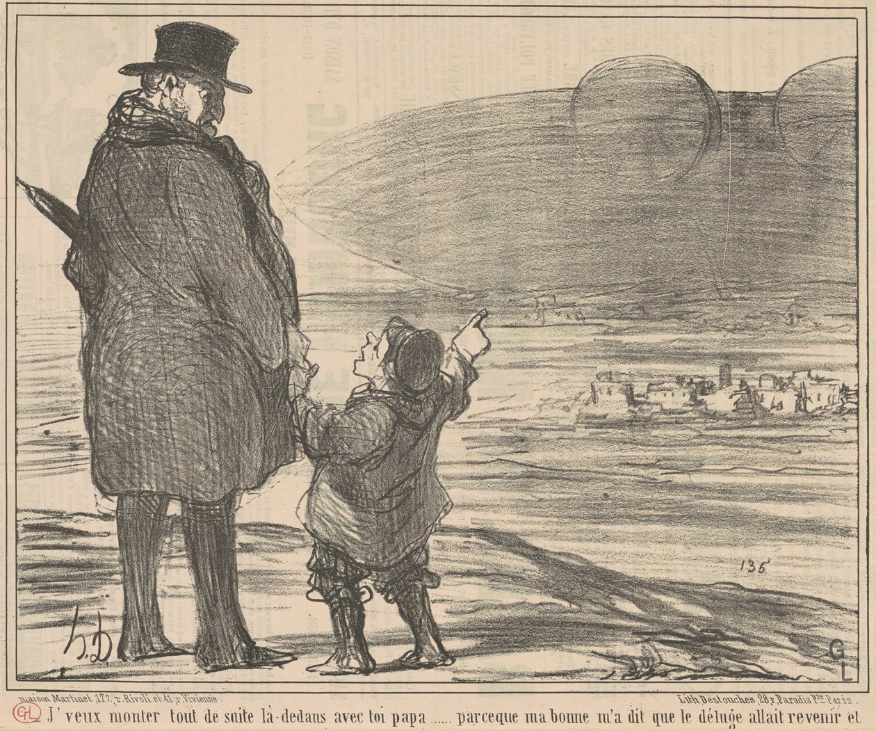 Quero entrar logo... de Honoré Daumier