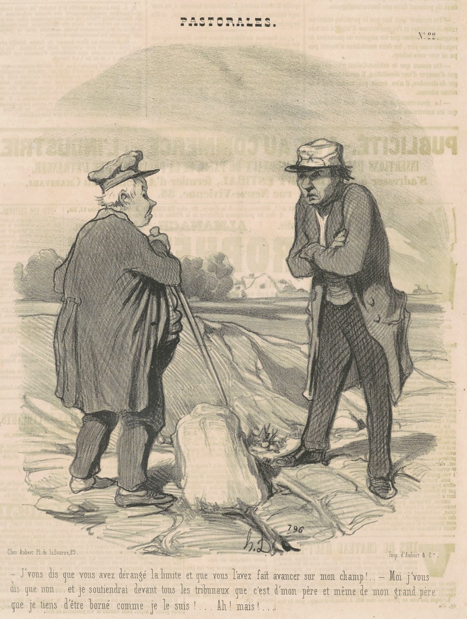 Eu te digo que você perturbou o limite... de Honoré Daumier