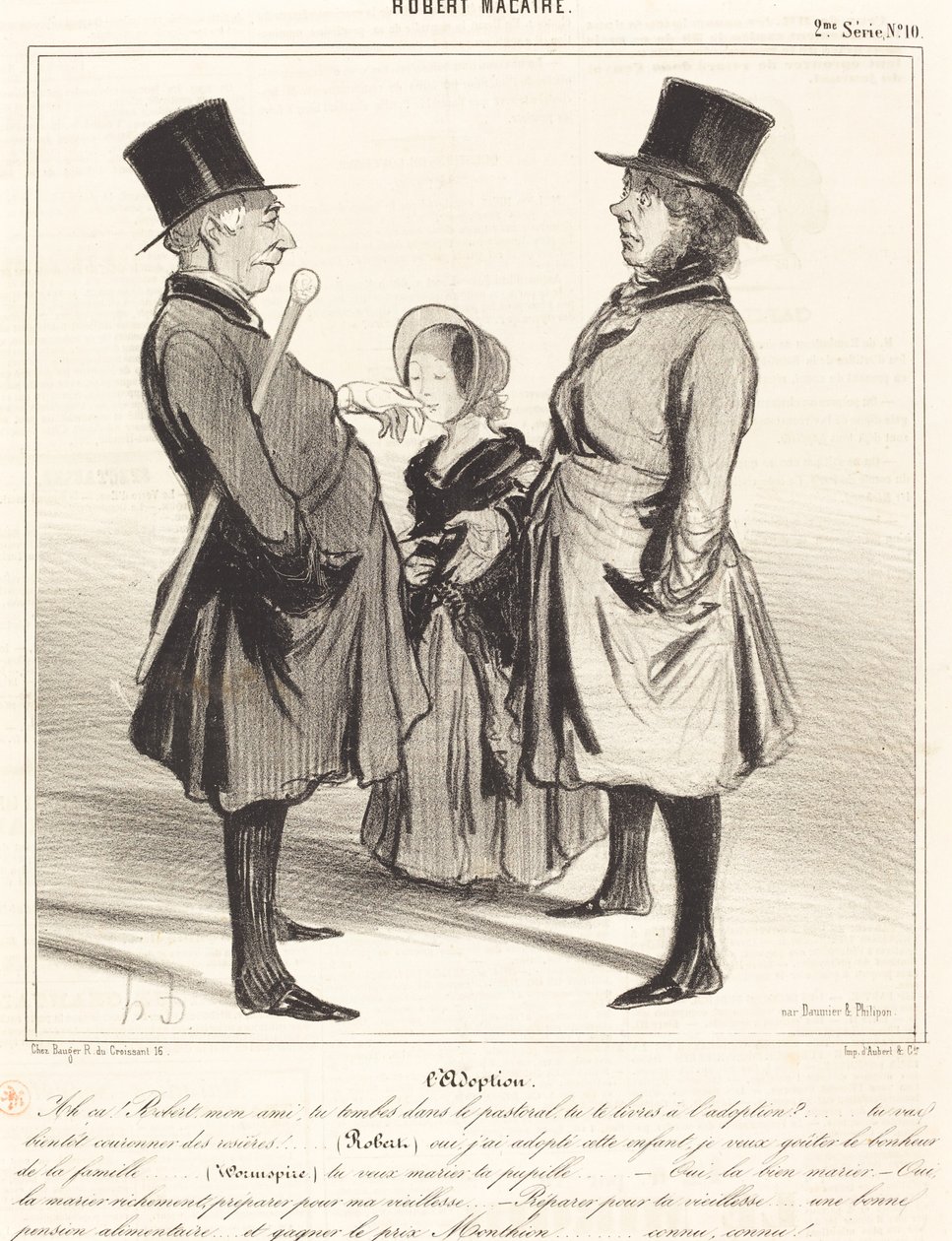 Adoção - Ah! Roberto, meu amigo... de Honoré Daumier