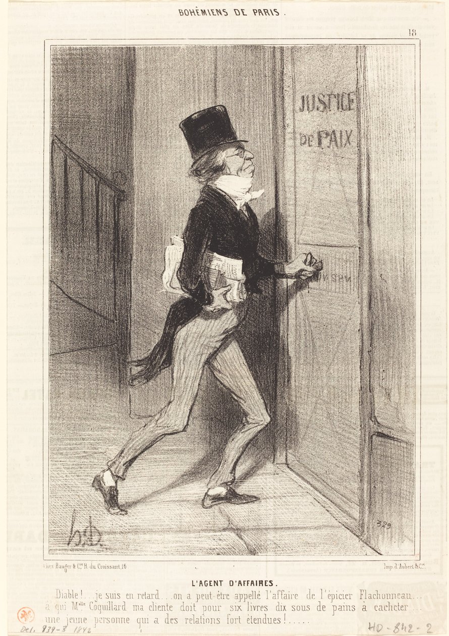 Agente Comercial de Honoré Daumier