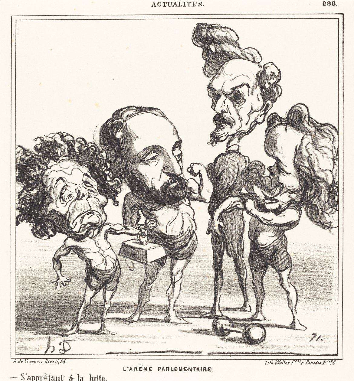 A Arena Parlamentar de Honoré Daumier