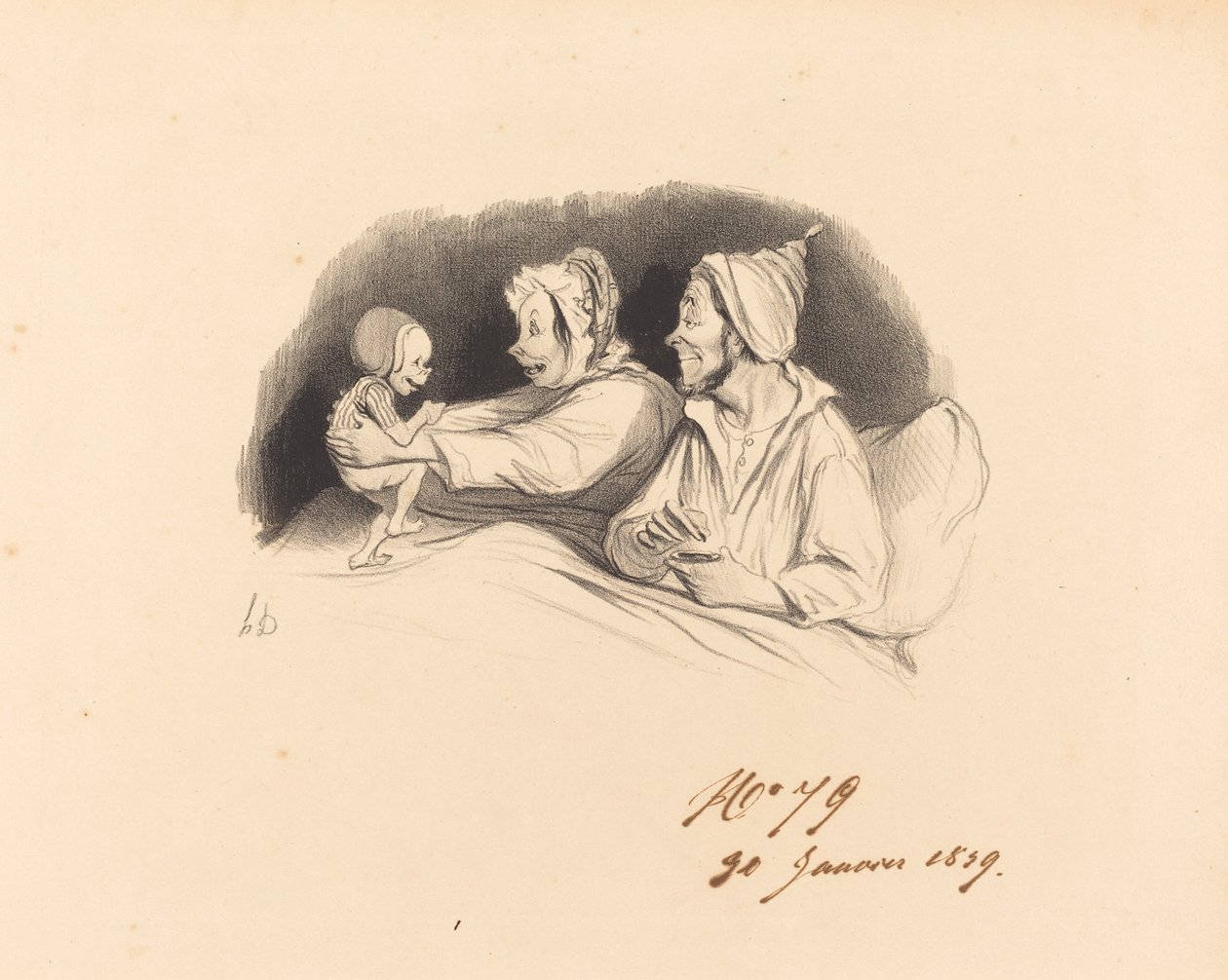 educação garrafa de Honoré Daumier