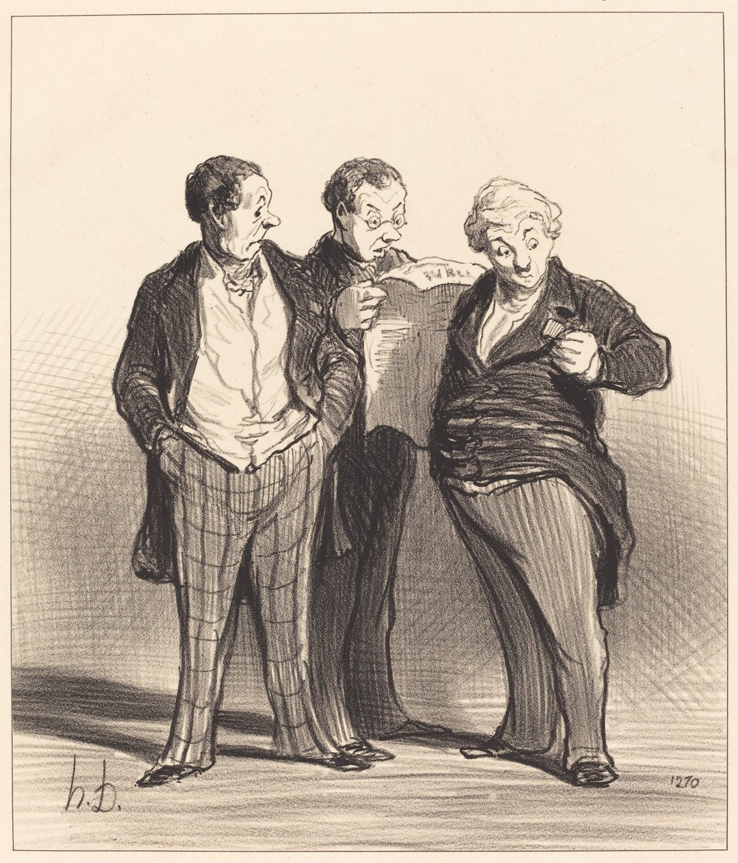 A proibição do uso de enfeites de Honoré Daumier