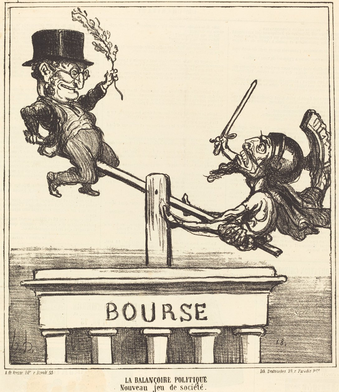 A virada política... de Honoré Daumier
