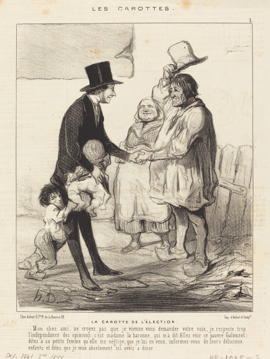 A cenoura da eleição de Honoré Daumier
