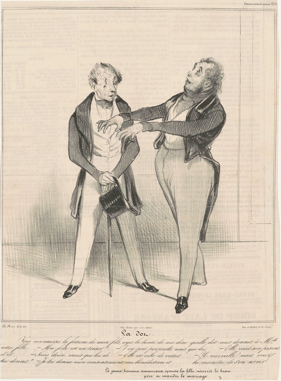 O ponto... você conhece a sorte... de Honoré Daumier
