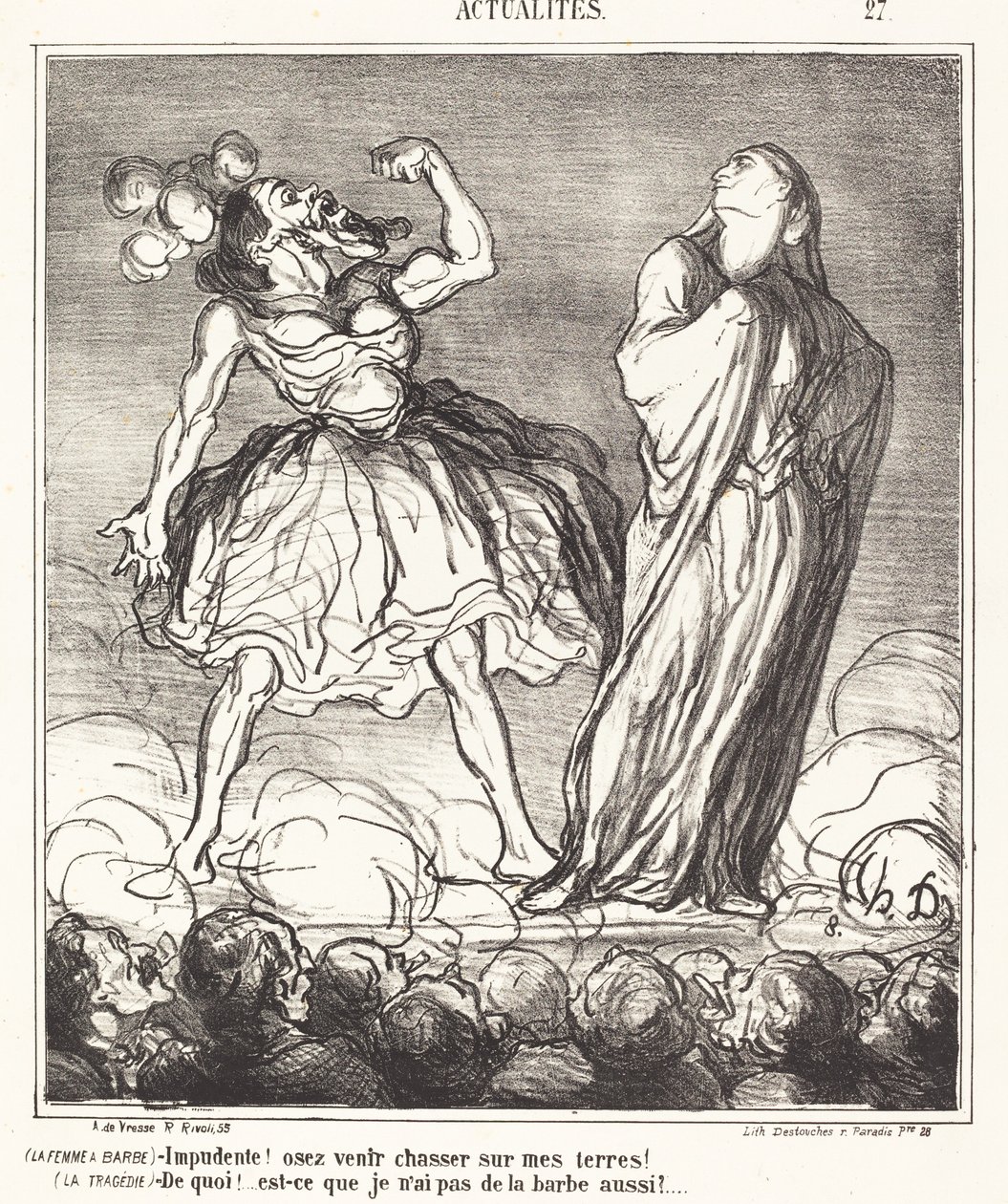 A mulher com barba de Honoré Daumier