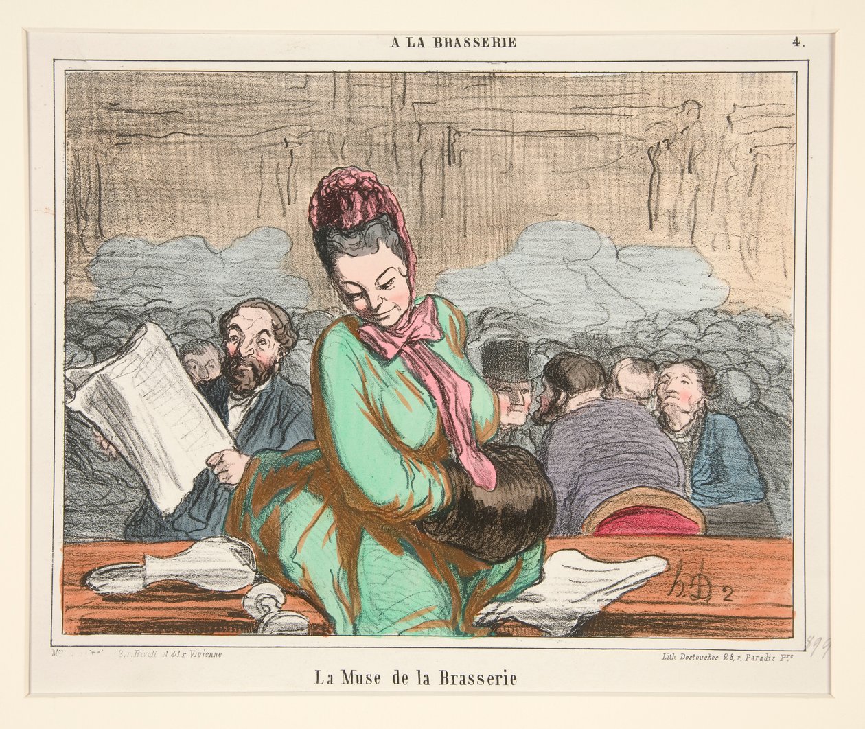 A Musa da Cervejaria, de A La Brasserie de Honoré Daumier