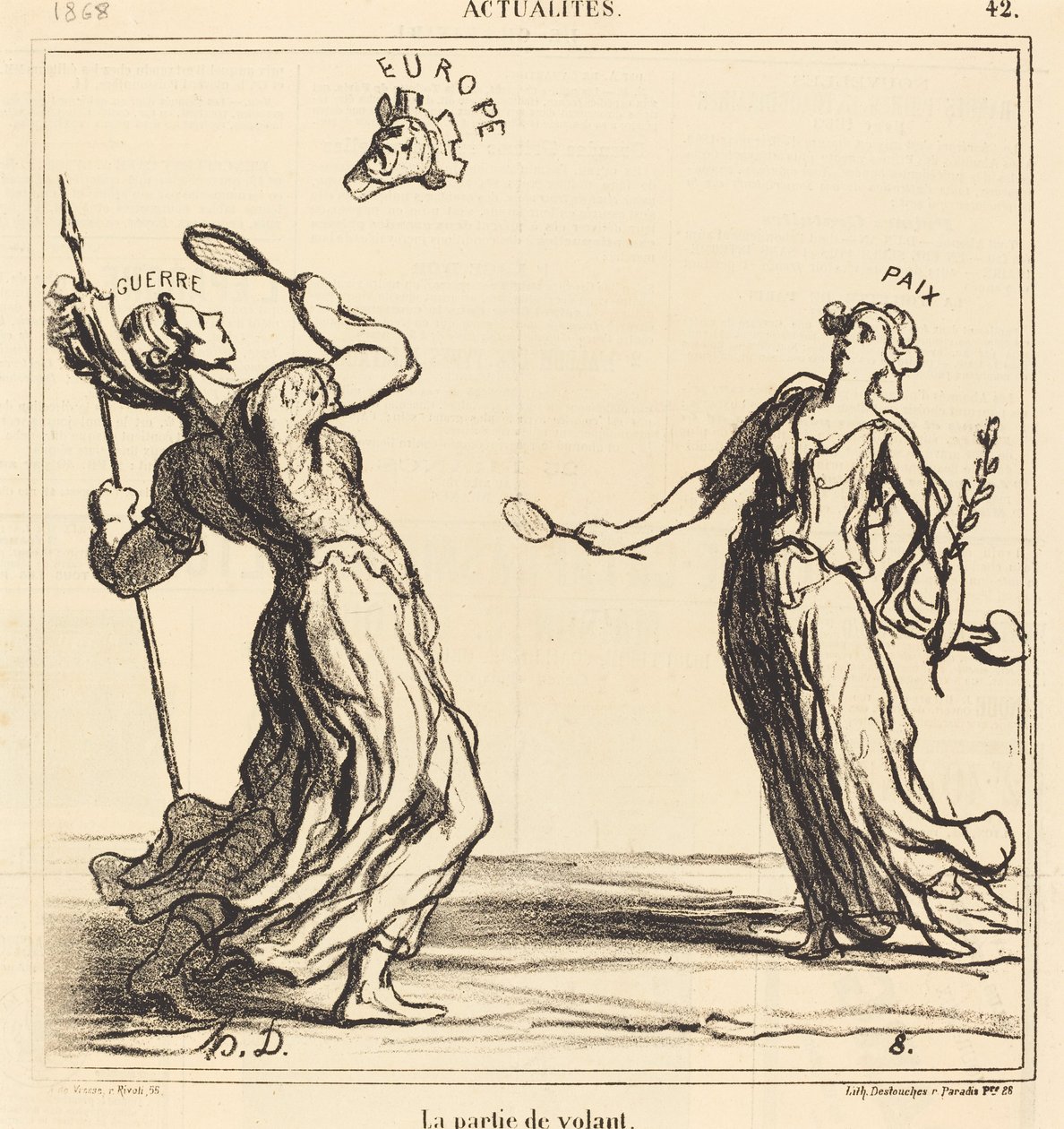 A parte do volante de Honoré Daumier