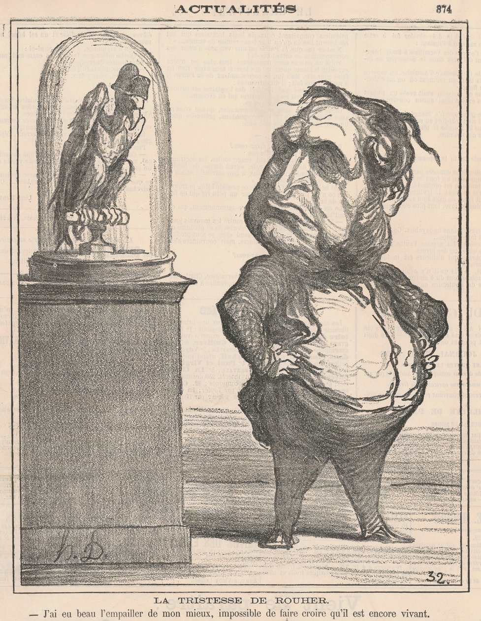 A Tristeza de Rouher de Honoré Daumier