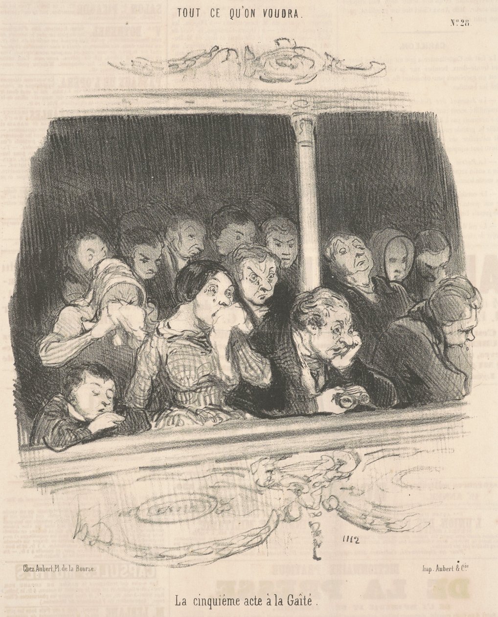 O quinto ato tem alegria de Honoré Daumier