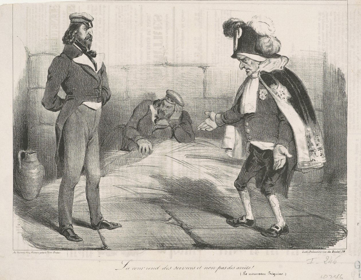 O tribunal presta serviços e não julgamentos! de Honoré Daumier