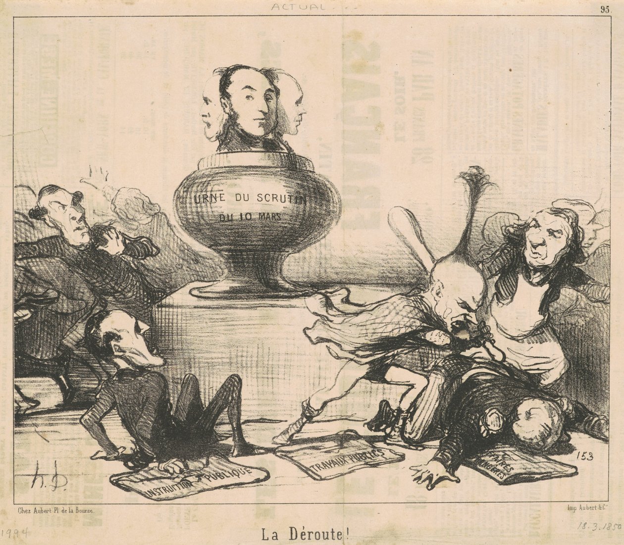 La dêroute! de Honoré Daumier